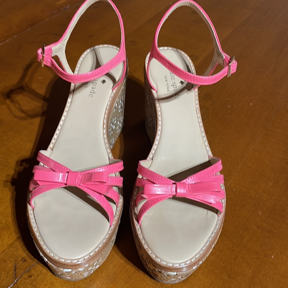 Kate Spade wedges pink - Picture 3 of 5